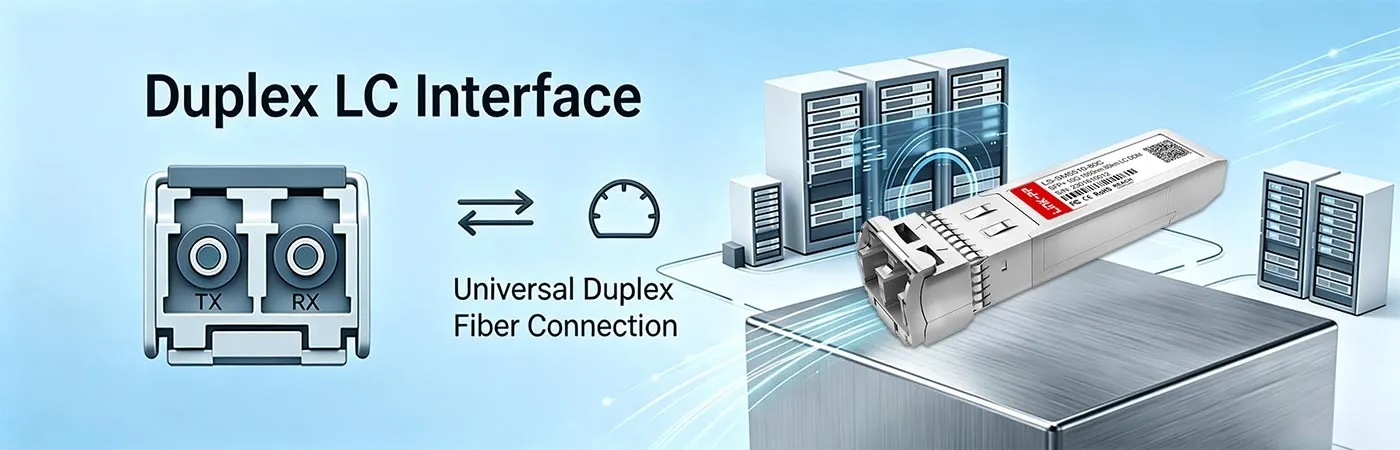 Modulo 10GB-ZR-SFPP con interfaccia LC duplex