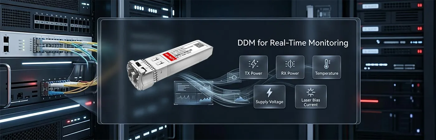 Modulo 10GB-ZR-SFPP con DDM per il monitoraggio in tempo reale
