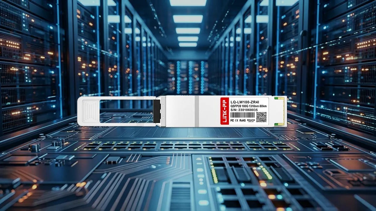 FS QSFP-ZR4-100G-I kompatibel LINK-PP Optisches 100G-QSFP28-Modul