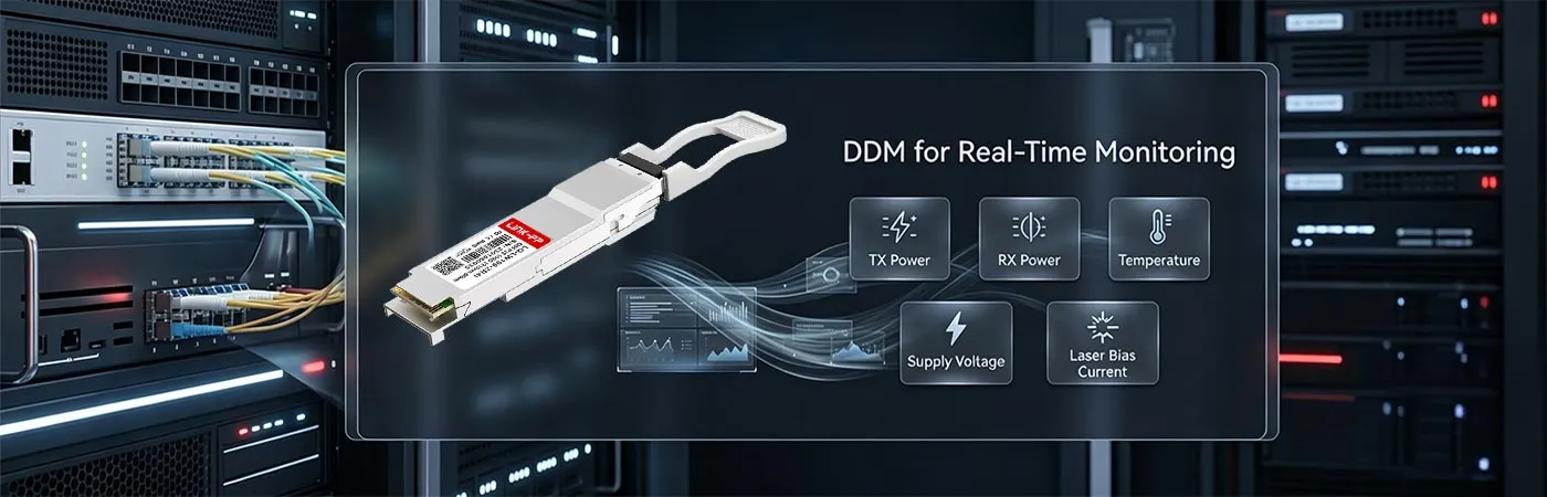 QSFP-ZR4-100G-I Modul mit DDM für Echtzeitüberwachung