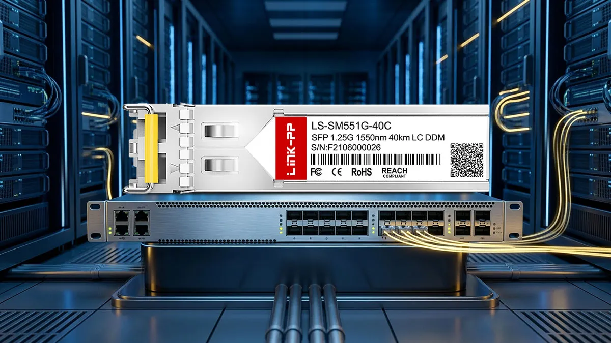 NVIDIA/Mellanox SFP1G-EX-55 Compatible LINK-PP 1.25G SFP Optical Module