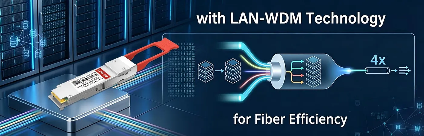 LQ-LW100-ER4I Modul mit LAN-WDM-Technologie für Glasfasereffizienz
