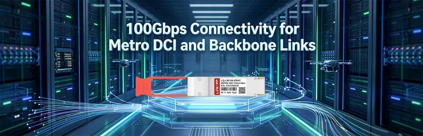 QSFP-ER4L-100G : 100Gbps Connectivity for Metro DCI and Backbone Links