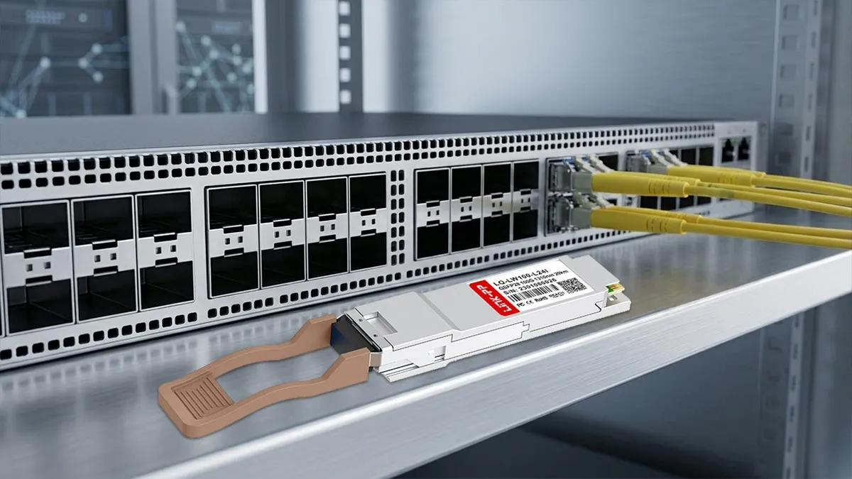 LINK-PP Démonstration d'utilisation du module QSFP28 100G LQ-LW100-L24I