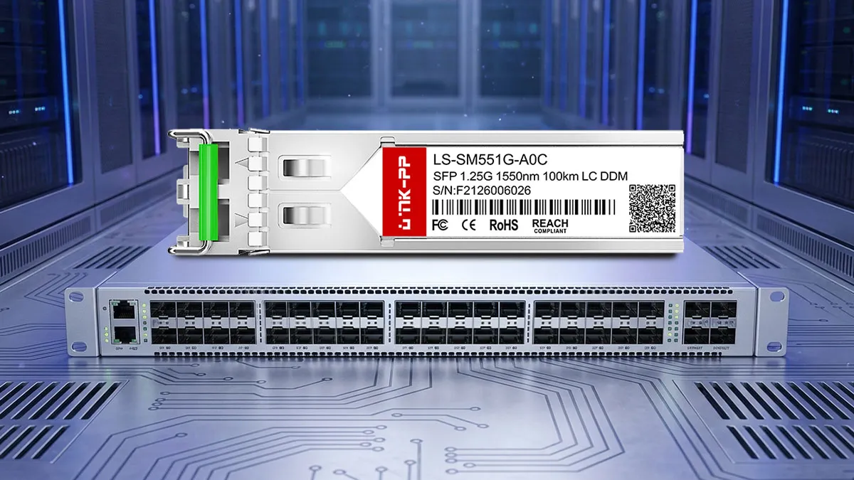 Alcatel-Lucent SFP1G-ZX100-55互換 LINK-PP 1G SFP光モジュール