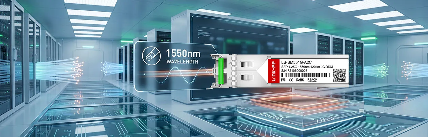 SFP1G-ZX120-55 Modul mit 1550 nm Wellenlänge
