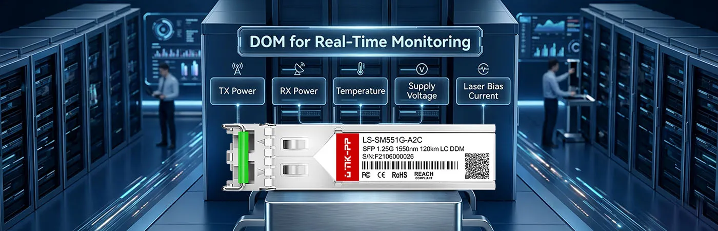 SFP1G-ZX120-55 Modul mit DOM für Echtzeitüberwachung
