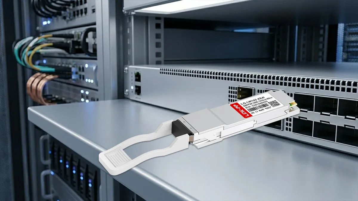 LINK-PP Démonstration d'utilisation du module QSFP28 100G LQ-LW100-ZR4I