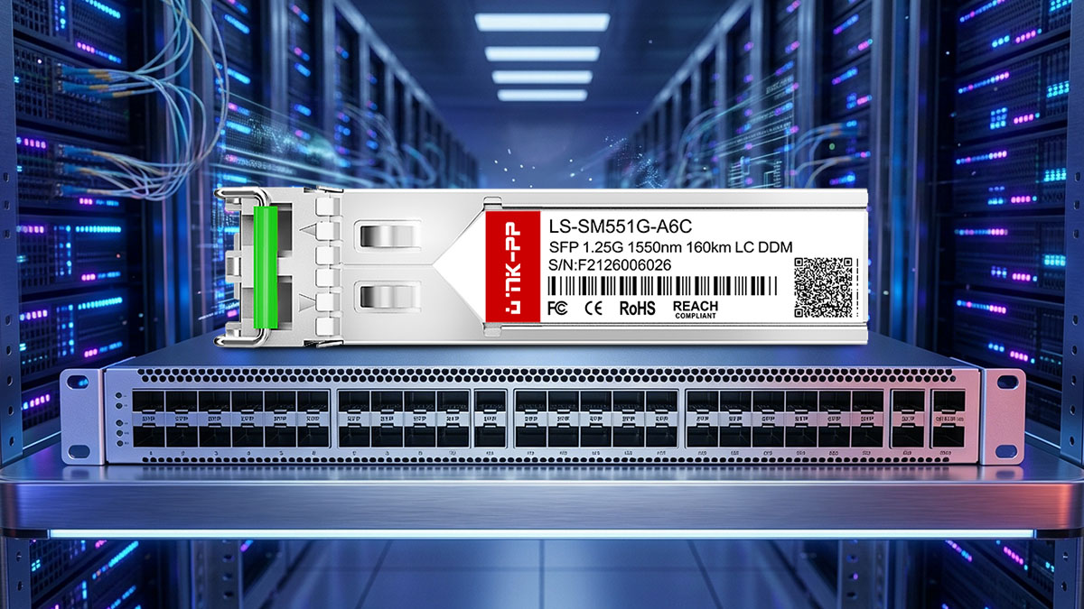Dell SFP1G-ZX160-55 kompatibel LINK-PP Optisches 1.25G-SFP-Modul