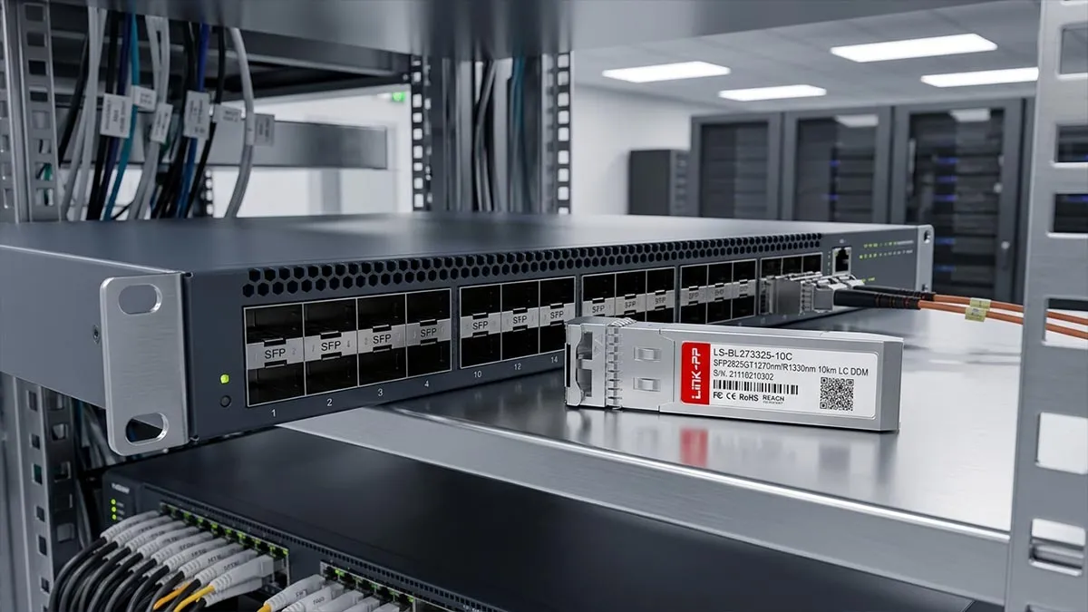 LINK-PP Demostración de uso del módulo SFP28 de 25G LS-BL273325-10C
