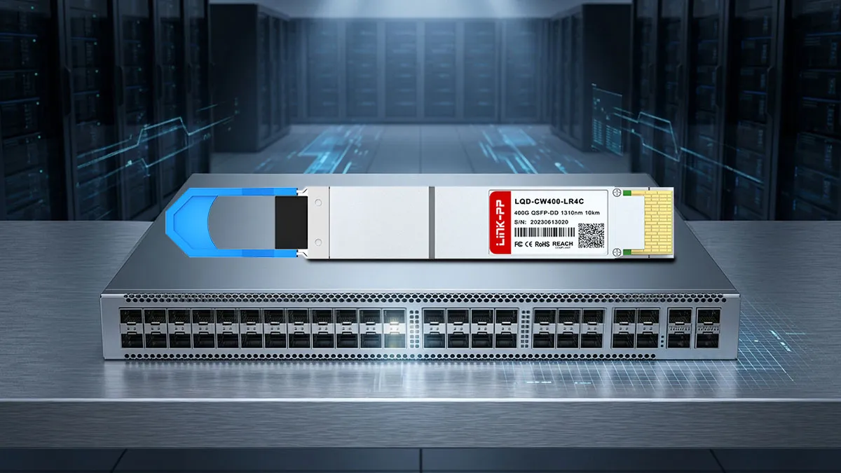 Kompatibel mit Cisco QDD-400G-LR4-S LINK-PP Optisches 400G-QSFP-DD-Modul
