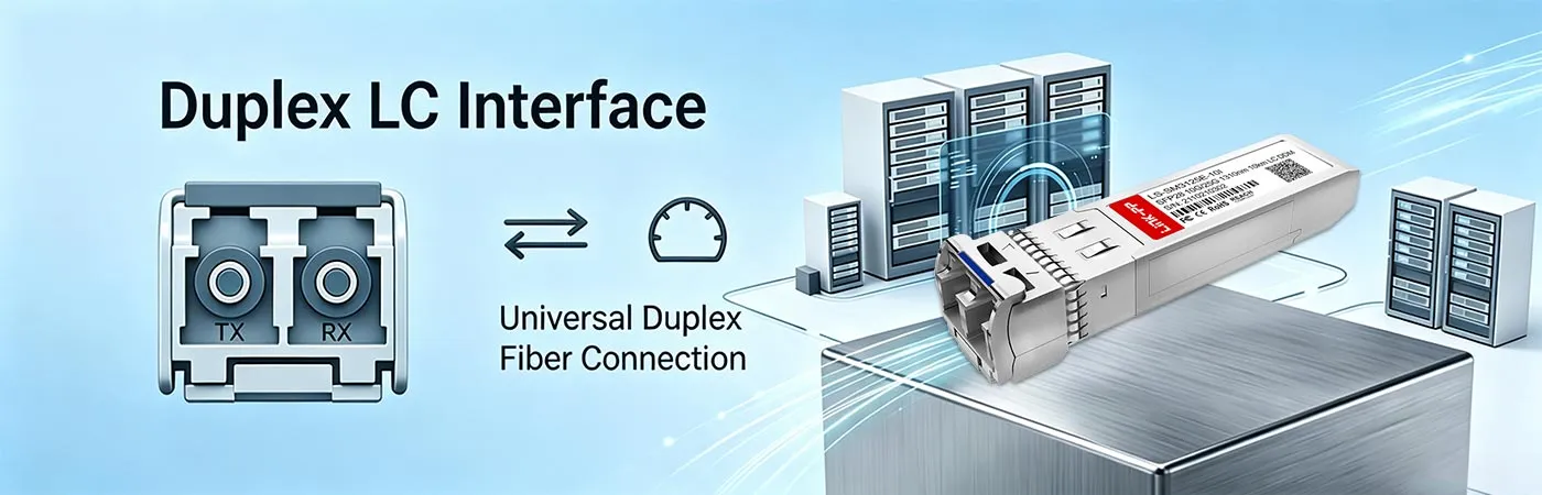 デュプレックスLC UPCインターフェース搭載SFP-25GMLR-31-Iモジュール