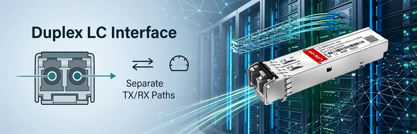 SFP-1FEMLC-T Module with Duplex LC Interface