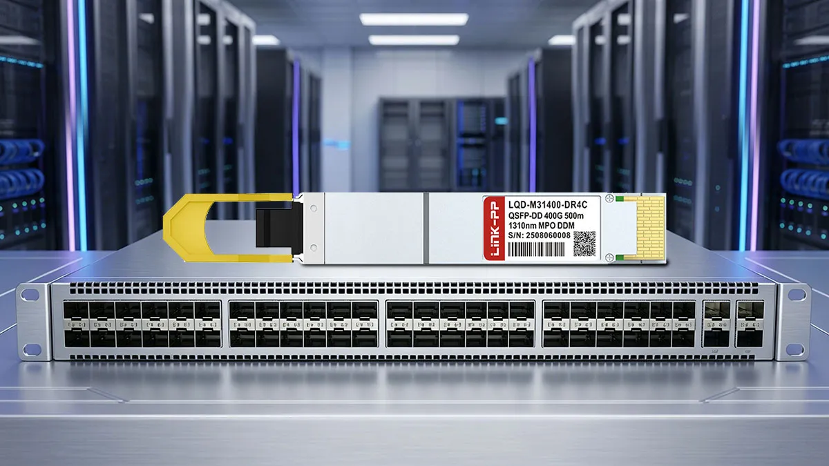 Cisco QDD-400G-DR4-S Compatible LINK-PP 400G QSFP-DD Optical Module