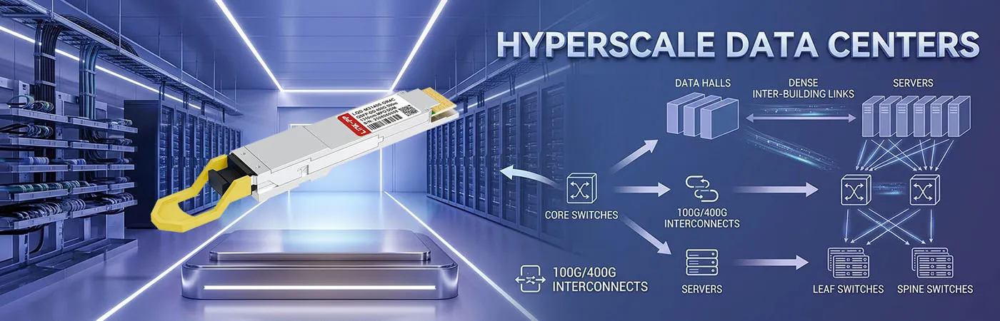 QDD-400G-DR4-S: 400G Connectivity for Hyperscale Data Centers