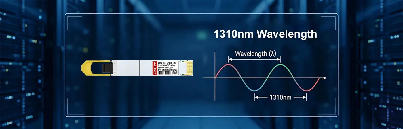 QDD-400G-DR4-S Module with 1310nm Wavelength