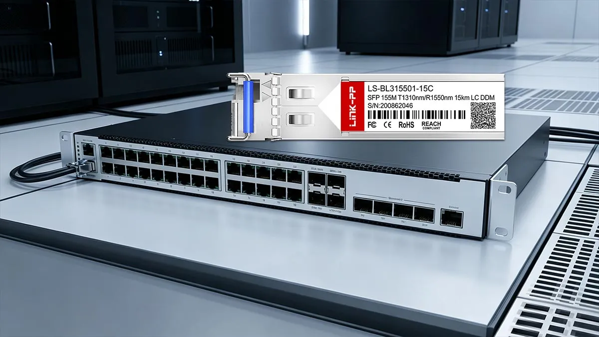 Compatible con H3C SFP-FE-LX-SM1310-BIDI LINK-PP Demostración de uso de SFP de 155M