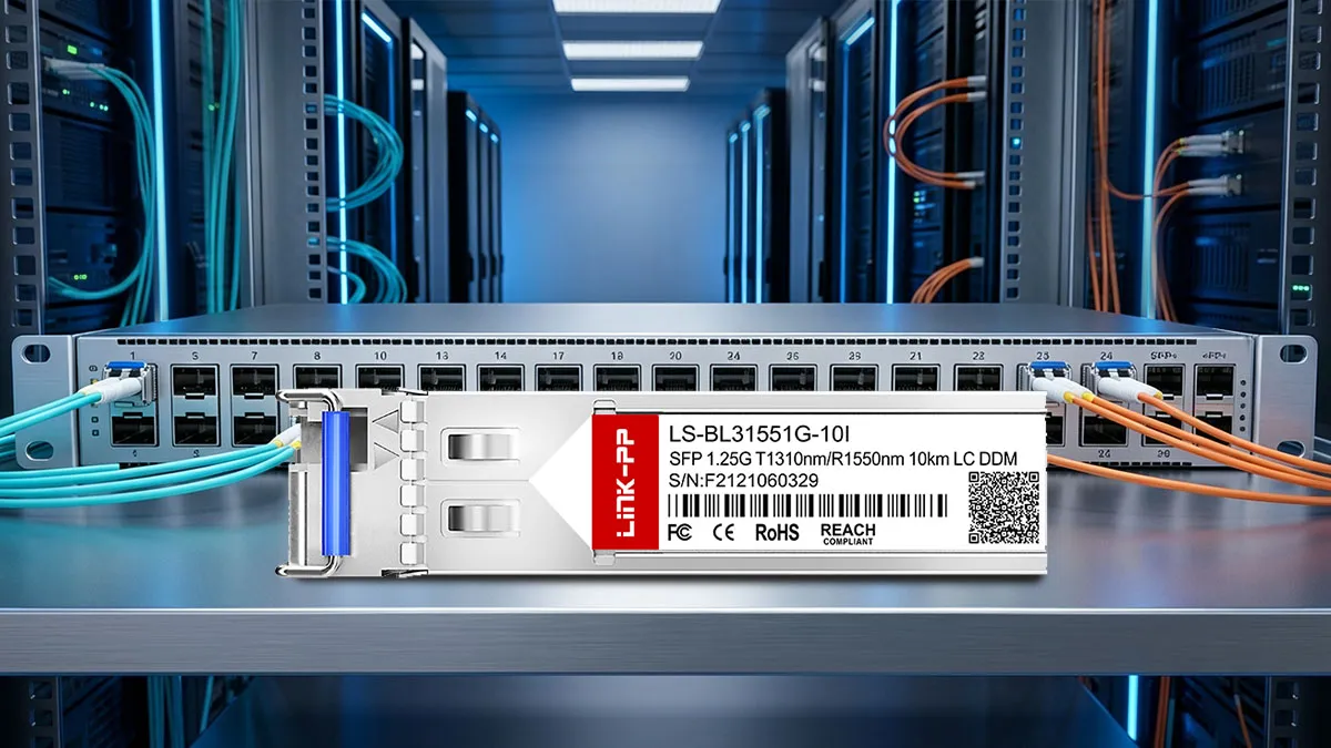 LINK-PP LS-BL31551G-10I 1G BiDi SFP光モジュール