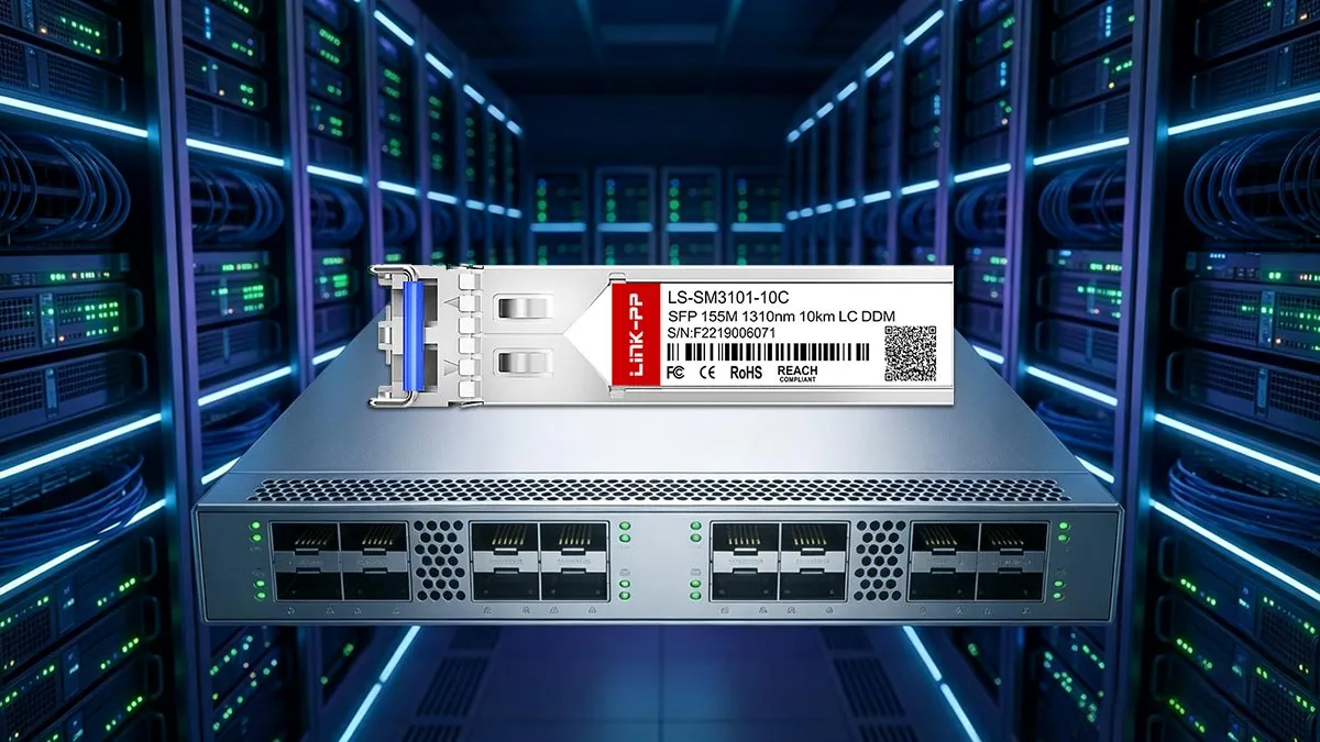 Compatibile con Brocade E1MG-100FX-10 LINK-PP Modulo ottico SFP da 155M