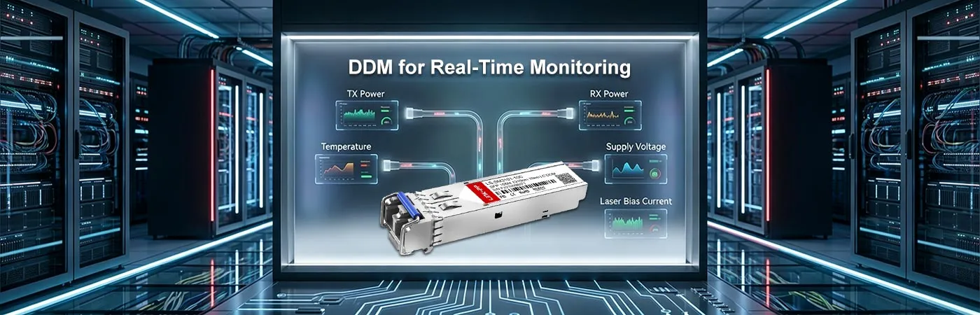 Modulo E1MG-100FX-10 con DDM per il monitoraggio in tempo reale