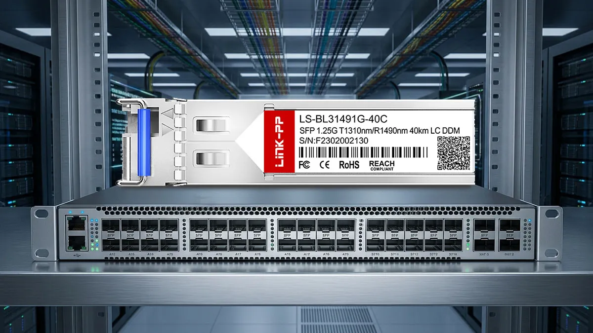 DELL SFP-GE-BX40U-1310 互換 LINK-PP 1G SFP光モジュール