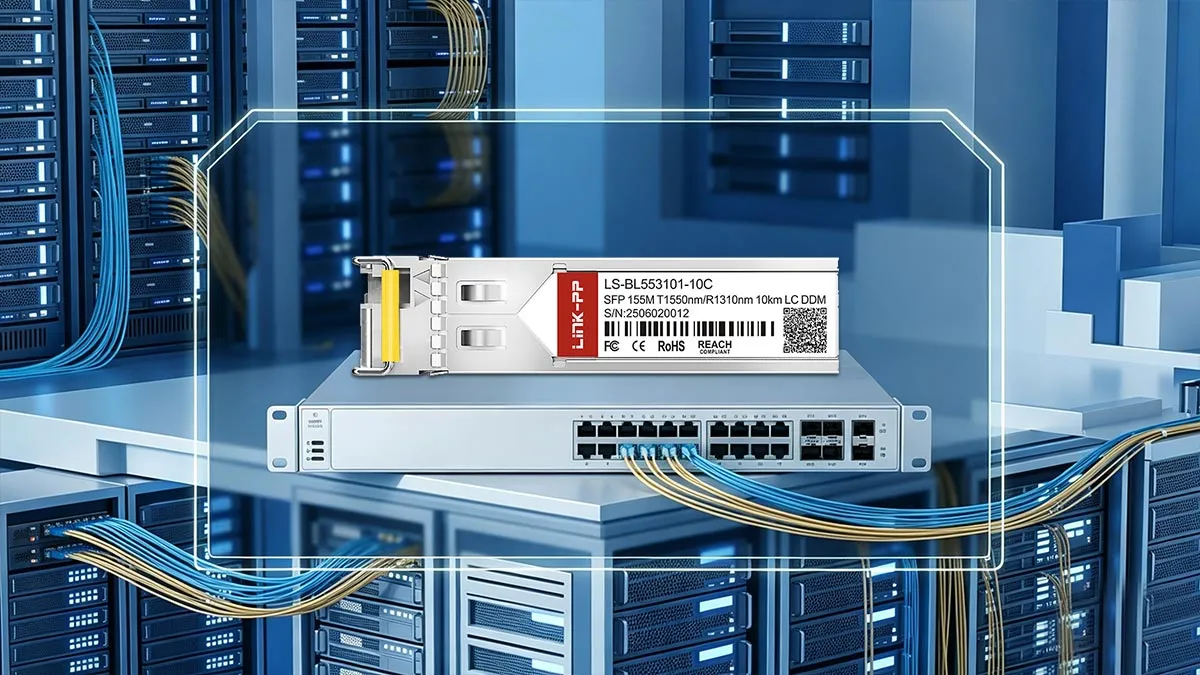 Compatibile con Cisco GLC-FE-100BX-D LINK-PP Modulo ottico SFP da 155M