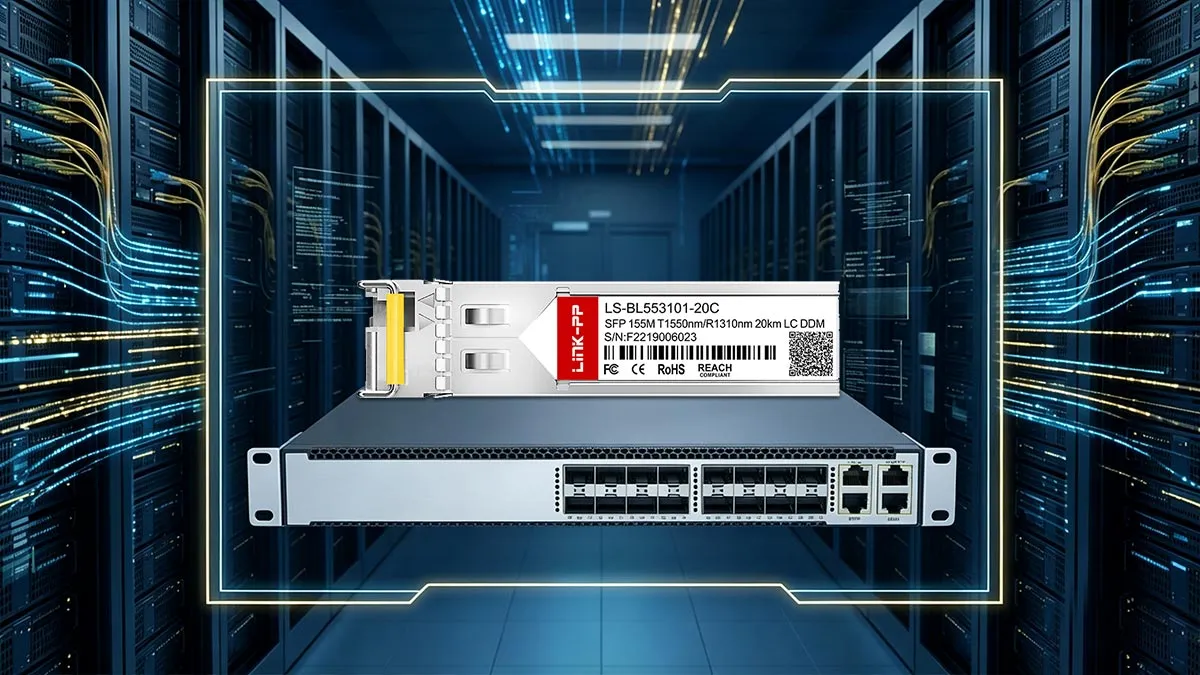 Brocade E1MG-100BXD-20 互換 LINK-PP 155M SFP光モジュール