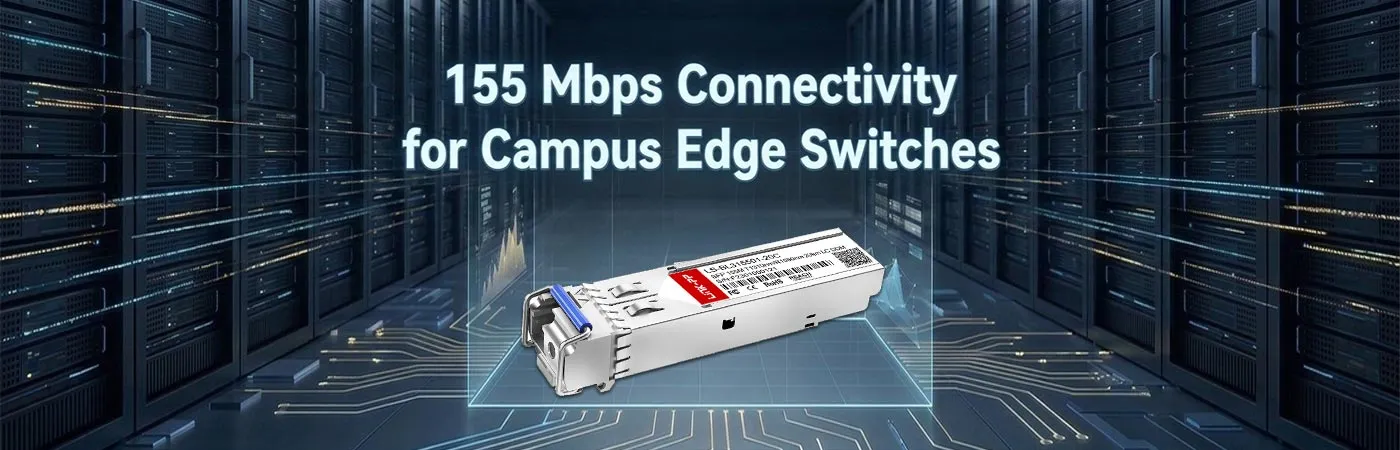 E1MG-100BXU-20 Connettività a 155 Mbps per switch di rete perimetrale di campus