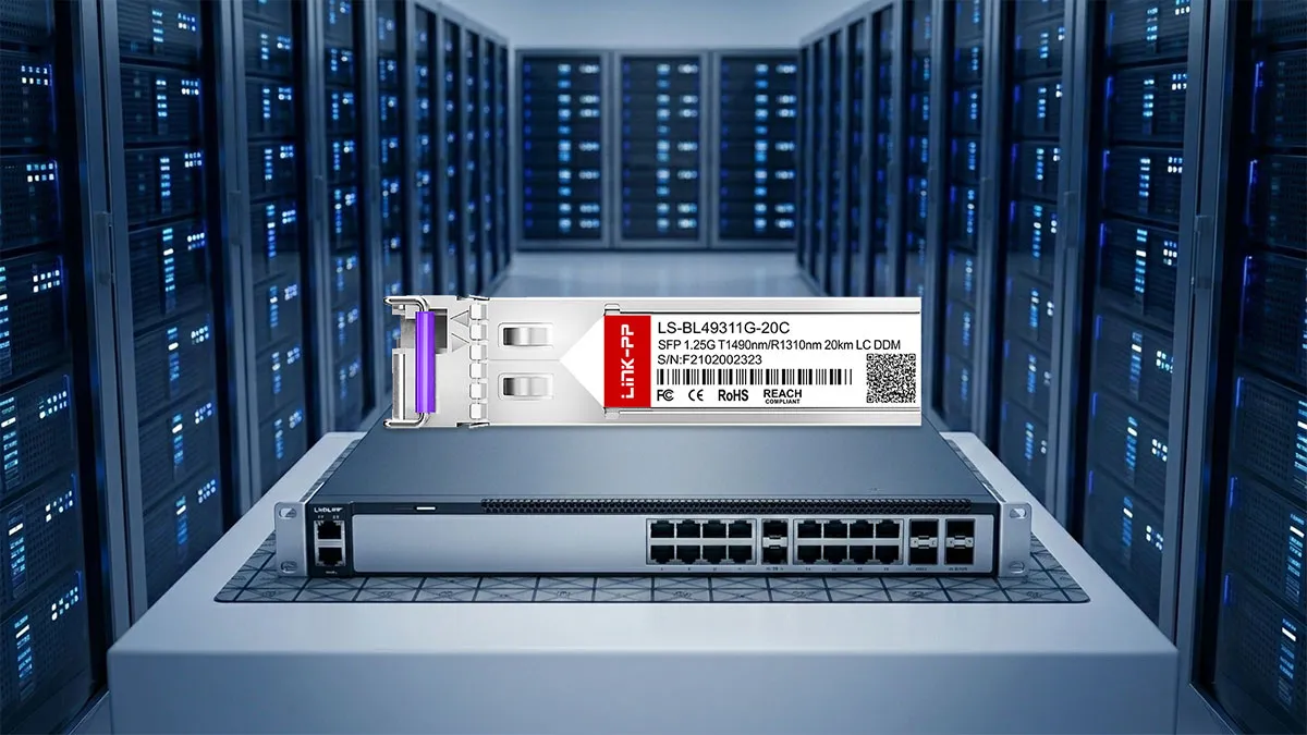 汎用SFP-GE-BX互換 LINK-PP 1G BiDi SFP光モジュール