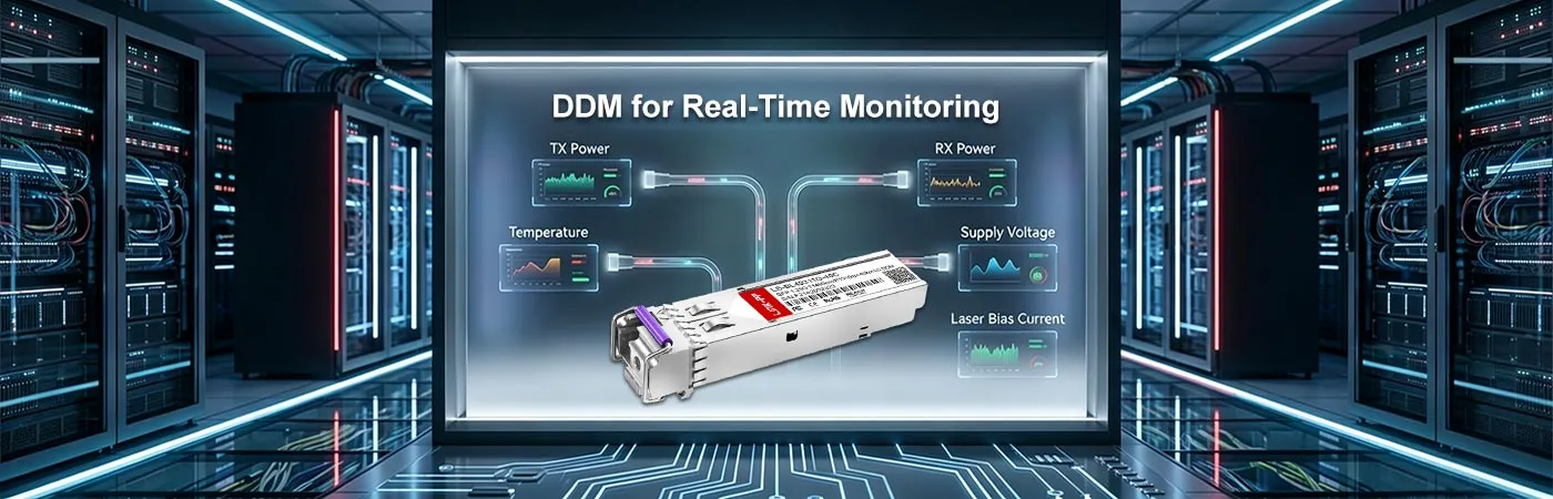 SFP-GIG-BX-D40 Module with DOM for Real-Time Monitoring