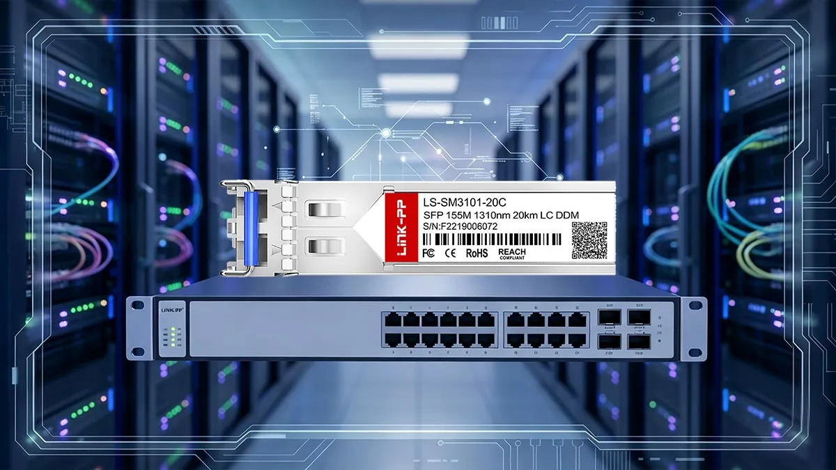 Compatibel met H3C SFP-FE-LX20-SM1310-D LINK-PP 155M SFP optische module