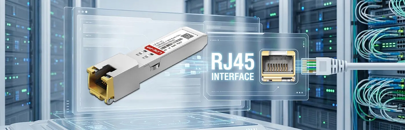 RJ45インターフェース付きLP-01-TCモジュール