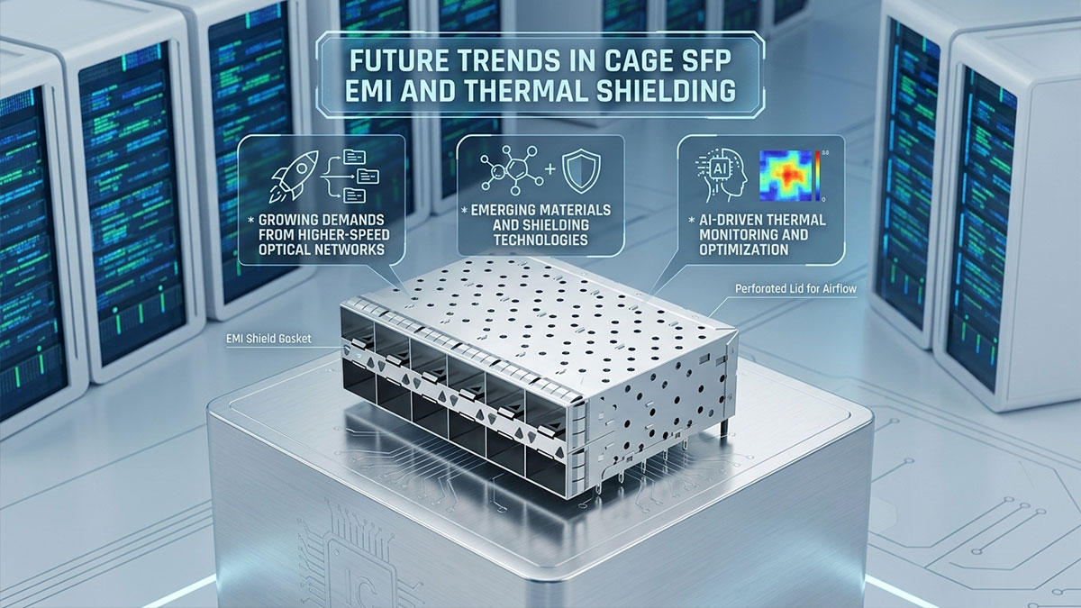 Tendenze future nella schermatura EMI e termica dei moduli SFP a gabbia