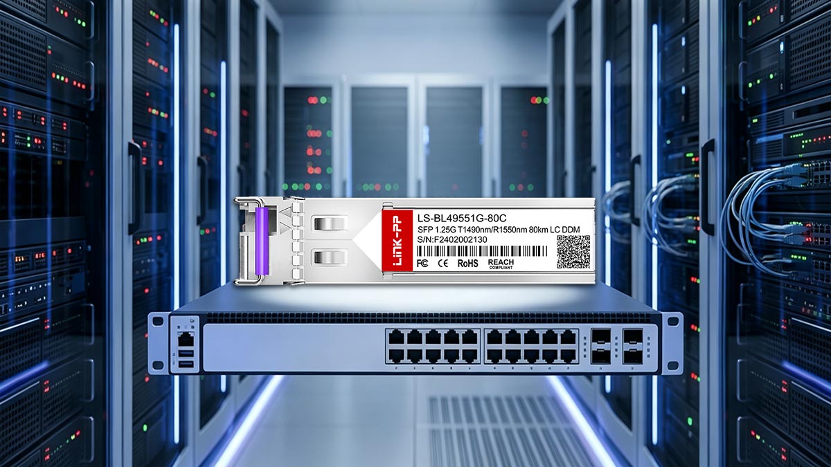 Cisco GLC-BX80-UA Compatible LINK-PP 1G BiDi SFP Optical Module