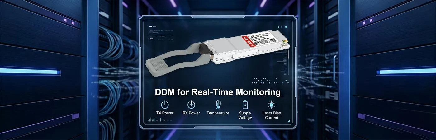 Q28-100G-BIDI Module with DDM for Real-Time Monitoring