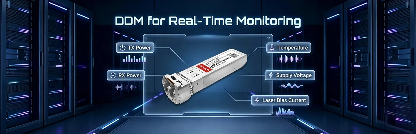 CWDM-SFP10G-20S Module with DDM for Real-Time Monitoring