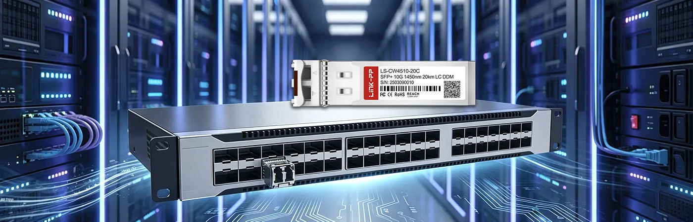 El módulo CWDM-SFP10G-1450-20 cuenta con certificación para una compatibilidad fiable entre el host y el dispositivo.