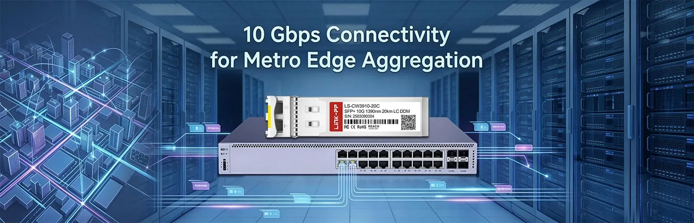 CWDM-SFP10G-1390 10 Gbps Connectivity for Metro Edge Aggregation