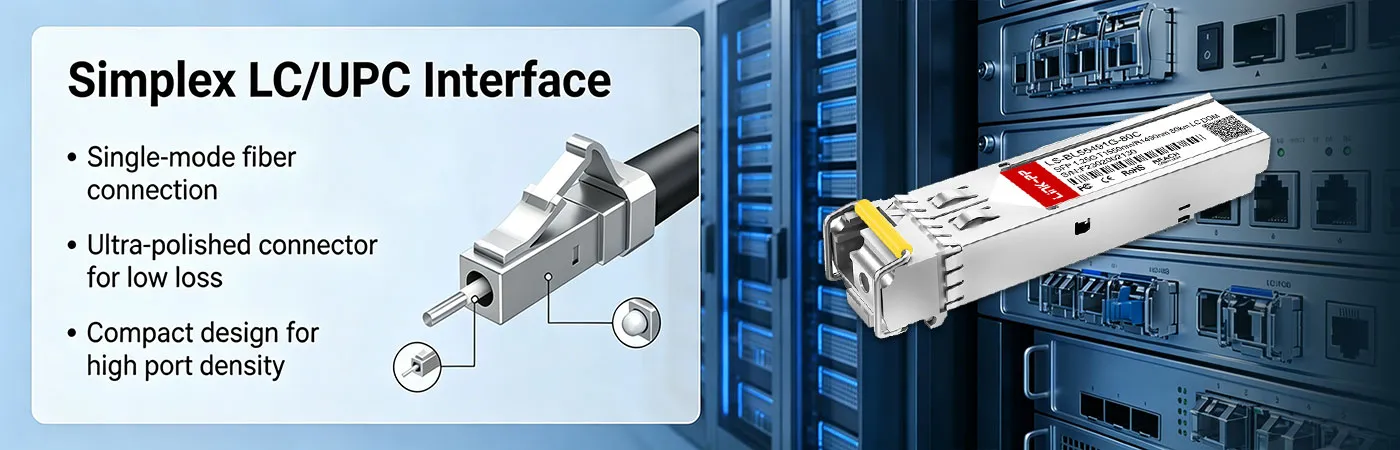 SFP-1G54-BX80 Module with Simplex LC Interface