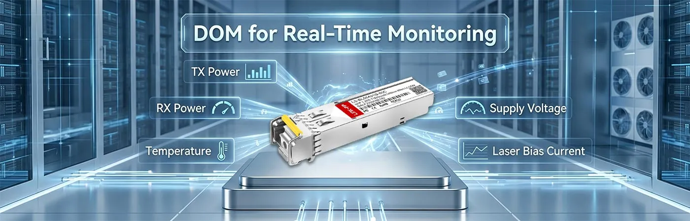 SFP-1G54-BX80 Module with DOM for Real-Time Monitoring