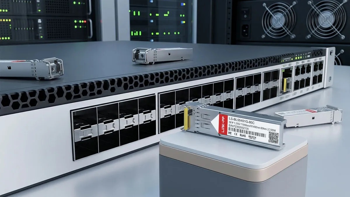 LINK-PP LS-BL55491G-80C 1G SFP Usage Demonstration