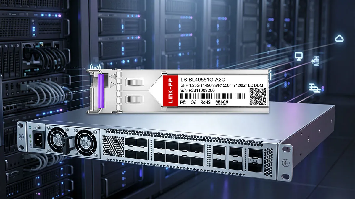 Netgear SFP-1G45-BX120 Compatible LINK-PP 1G BiDi SFP Optical Module
