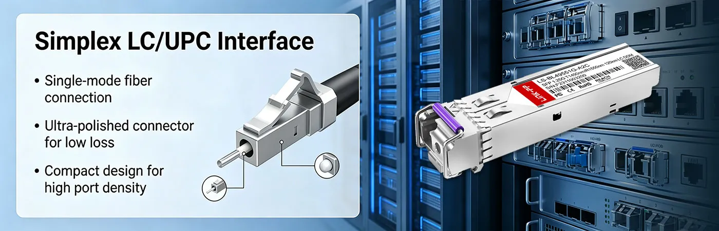 SFP-1G45-BX120 Module with Simplex LC Interface