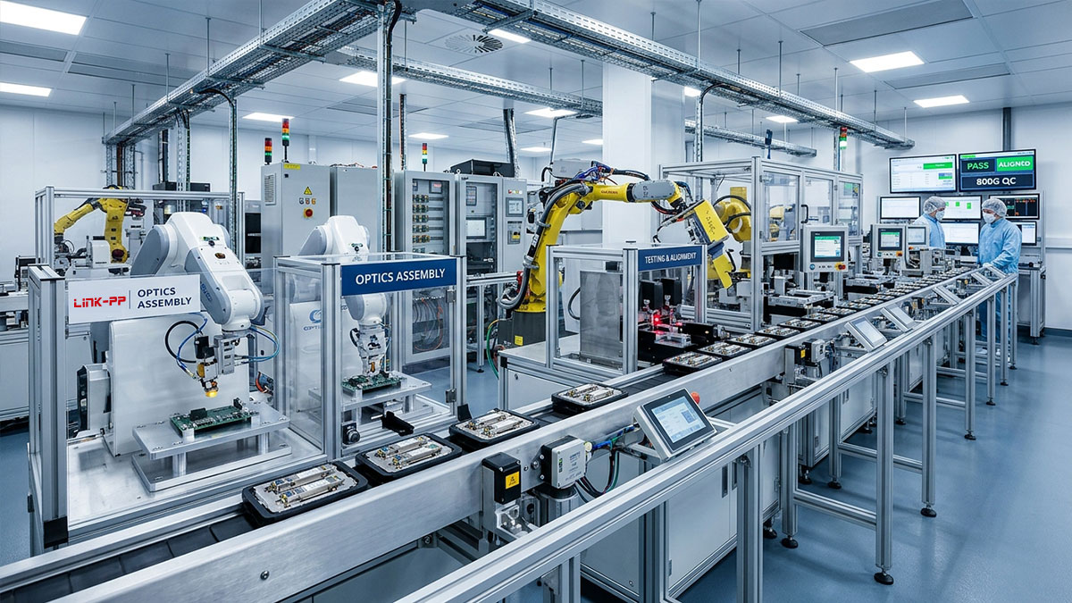 Fortschrittliche Montage optischer Transceiver