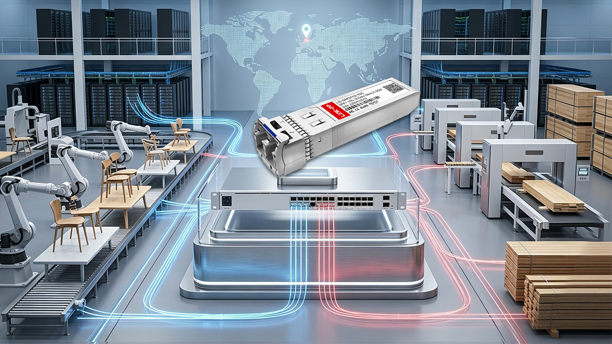 Danish Manufacturing Network with NETGEAR-Compatible 10G SFP+
