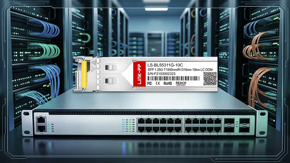 Dell SFP-GE-BX10-1550 Compatible LINK-PP 1G BiDi SFP Optical Module