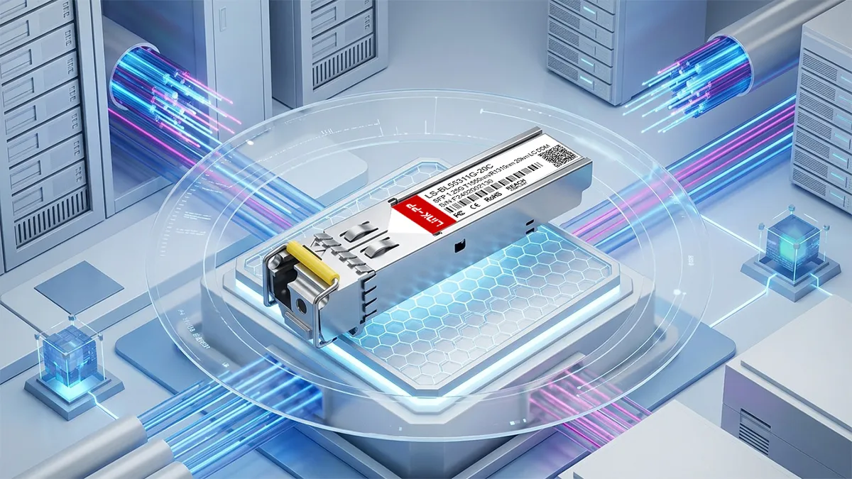 Cisco GLC-BX-20D Compatible LINK-PP 1G BiDi SFP Specifications