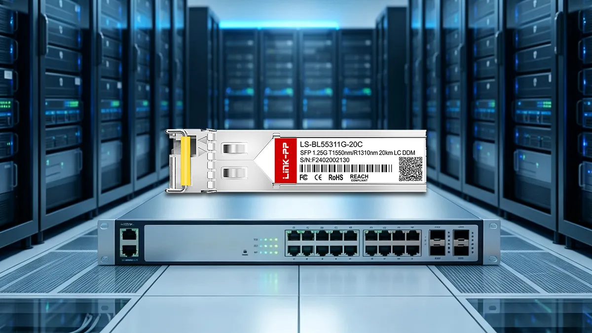 Cisco GLC-BX-20D Compatible LINK-PP 1G BiDi SFP Optical Module