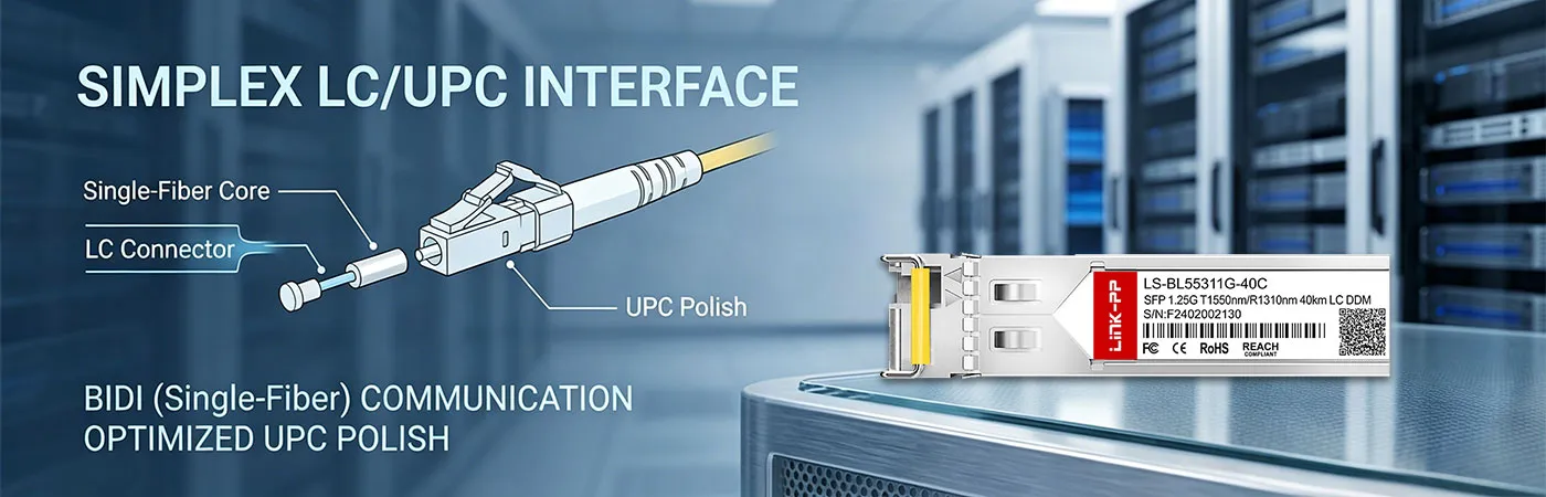 SFP-1G53-BX40 Module with Simplex LC Interface