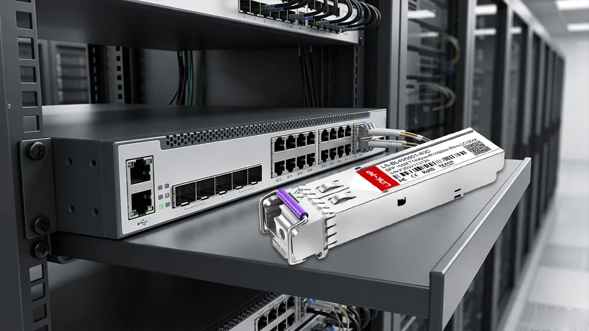 LINK-PP LS-BL495501-80C 155M SFP Usage Demonstration